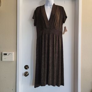 Made in heaven brown and black ready to wear dress